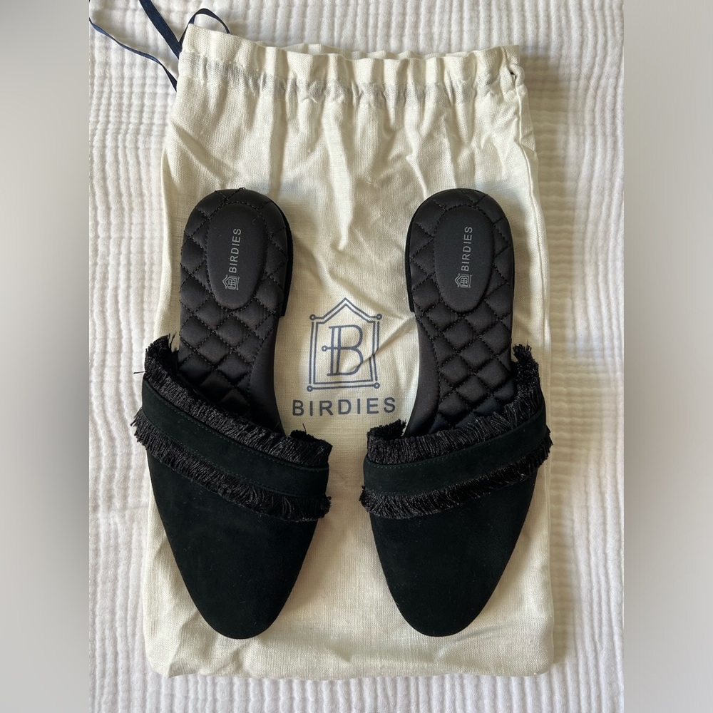 Never Worn! Birdies The Ani Mule in Black size 8